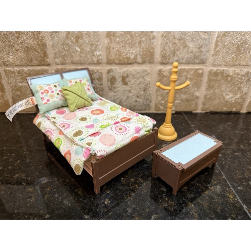 Fisher Price Loving Family Dollhouse  Parents Bedroom Set Deluxe 2007 Lot